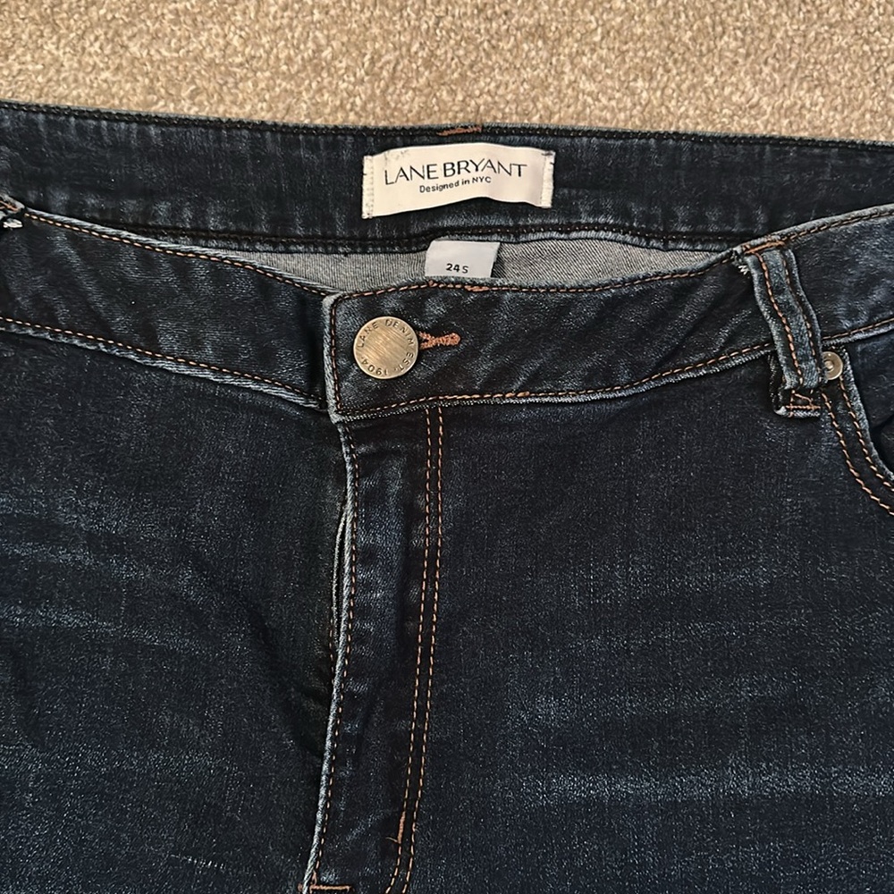 Lane Bryant Mid-Rise Boot Cut Jeans, size 24S, EUC - Picture 2 of 8
